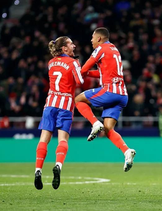 格列兹曼抢射得手马竞保住领先优势 格列兹曼抢射得手马竞保住领先优势